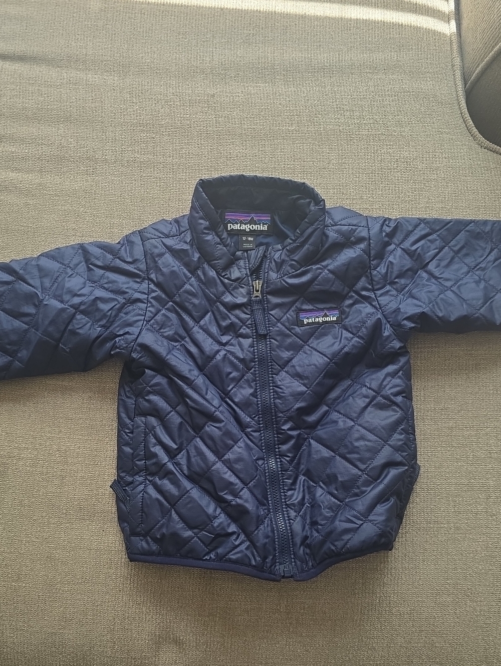 Patagonia Kids Navy Quilted Puffer Jacket